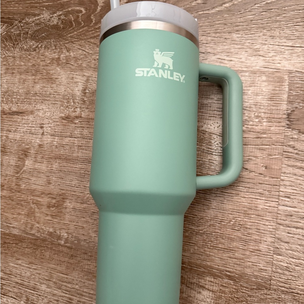 Stanley Mint Green Insulated Travel Tumbler with Handle